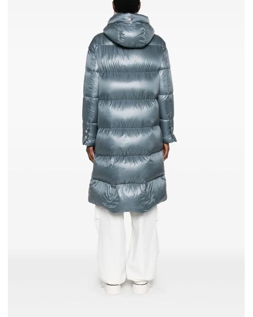 Herno Blue Quilted Down Coat