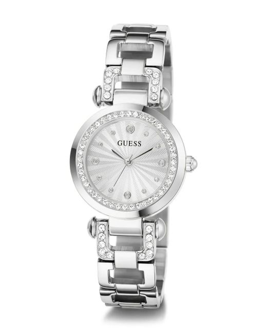 Guess White Stainless Steel 30Mm