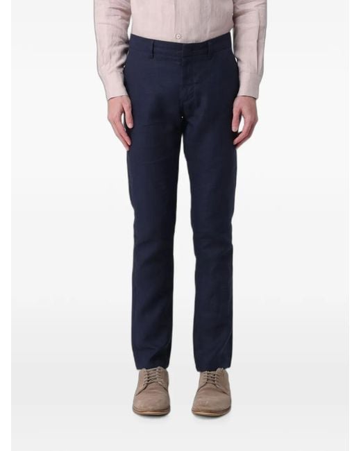 Colmar Blue Pantalon Chino En Lin for men