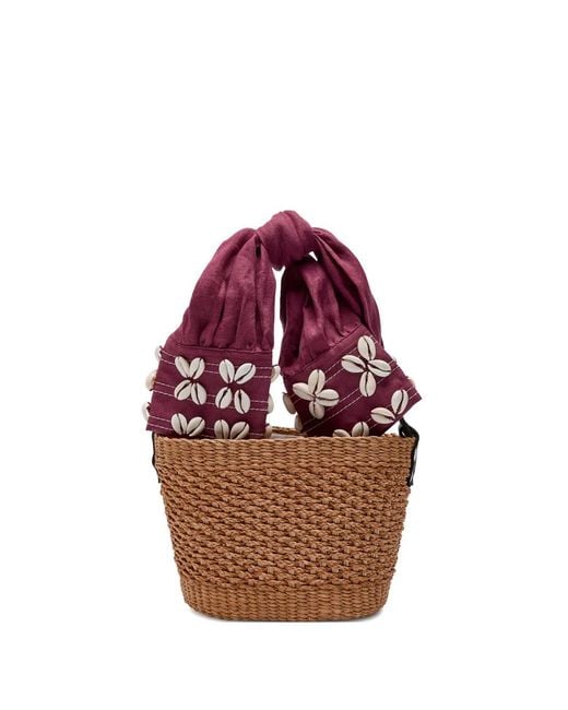 Sensi Studio Red Shell-Sleeve Bucket Bag