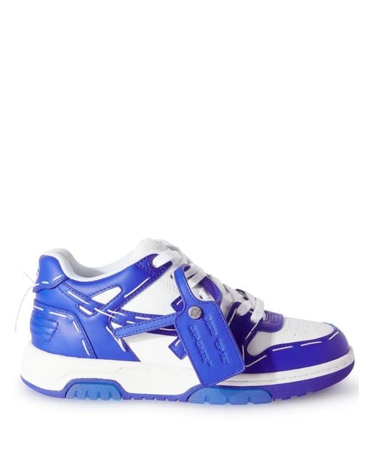 Off-White c/o Virgil Abloh Blue Off White Women Out Of Office Low Sartorial Stitching Sneakers