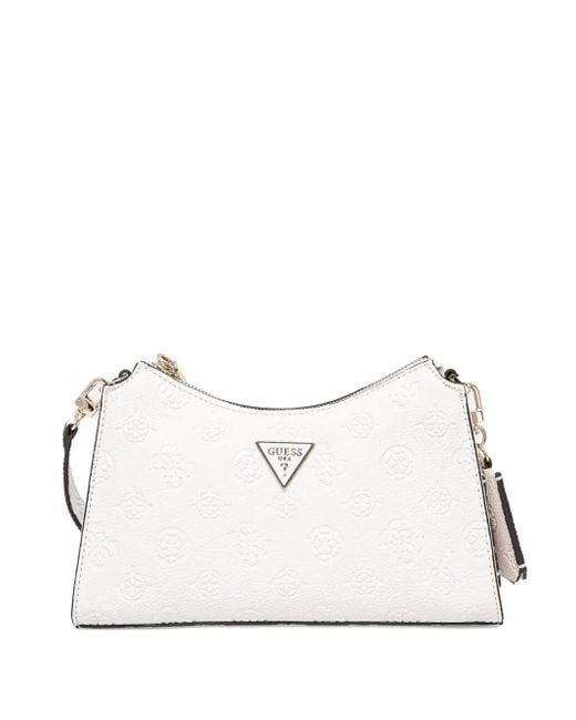 Guess White Cresidia cross body bag