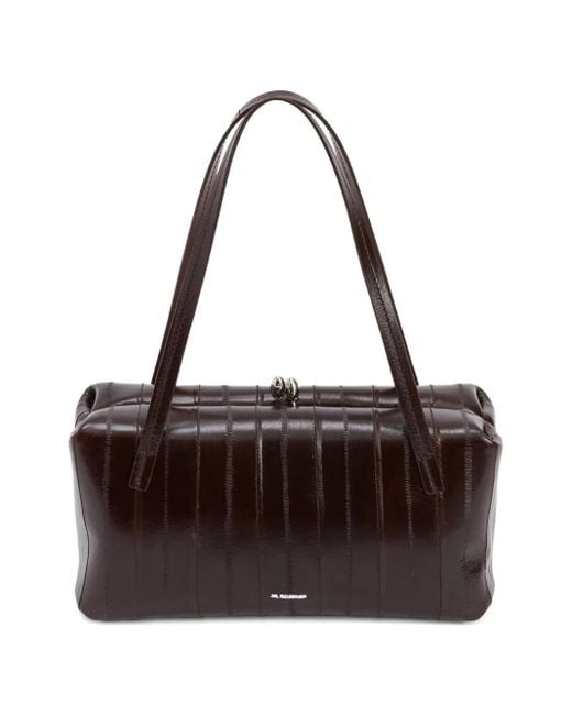 Jil Sander Brown Small Goji Pillow Tote Bag