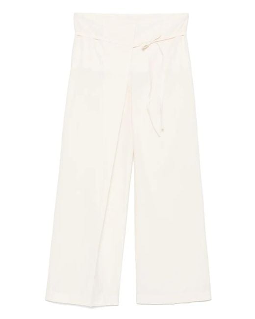 Rohe スカルプチャーパンツ White