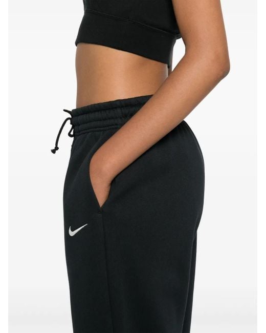 Nike Black High-Waist Track Pants