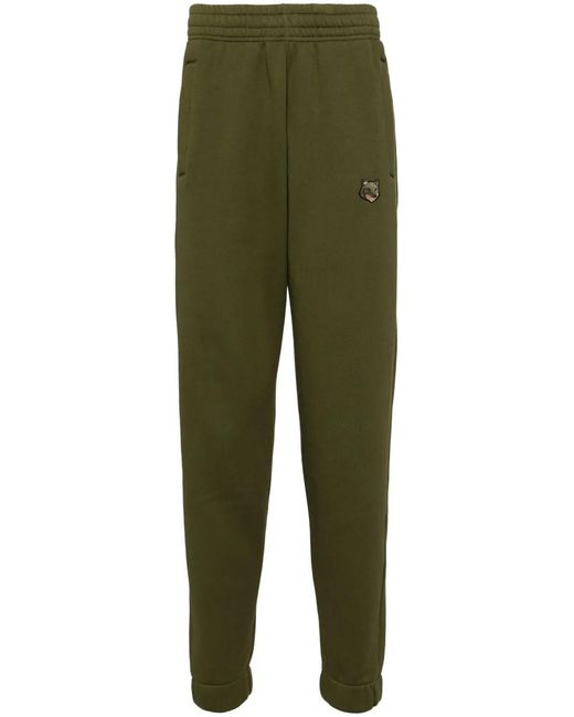 Maison Kitsuné Green Signature Fox Motif Track Pants for men
