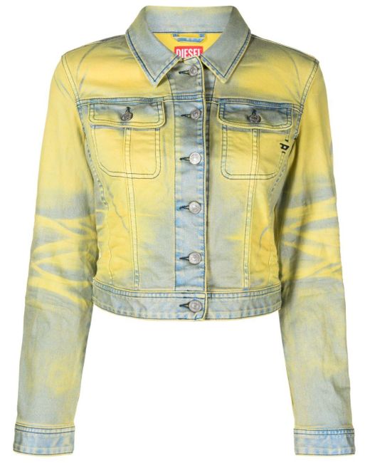 DIESEL Yellow De-slimmy-s Trucker Jacket