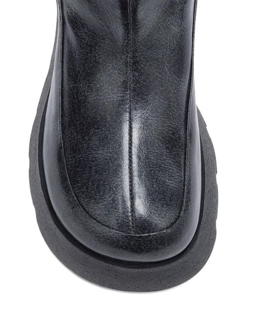 Ganni Black Kat Pull-Tab Platform Boots