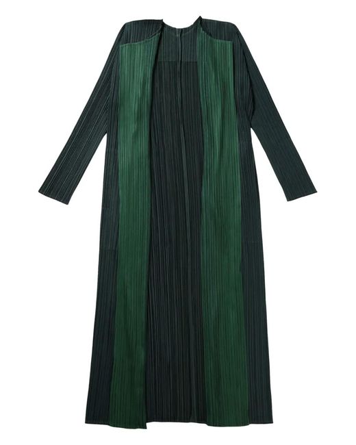 Pleats Please Issey Miyake Green Merry Bicolor