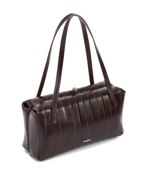 Jil Sander Brown Small Goji Pillow Tote Bag