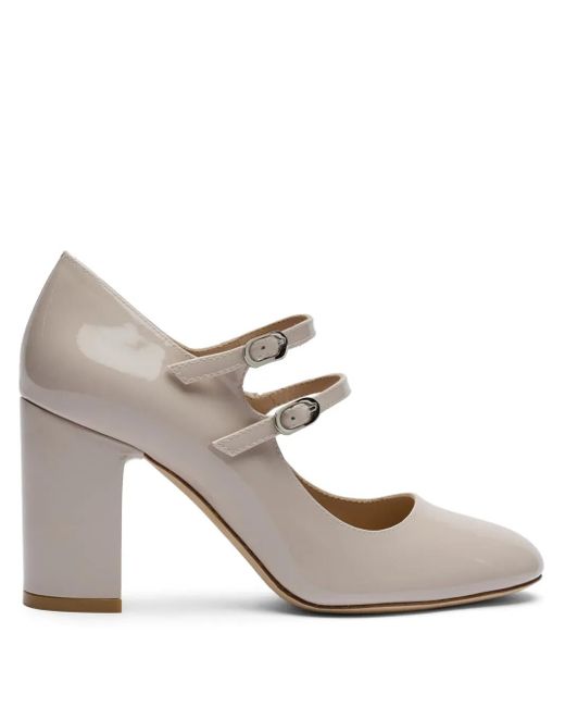 Mary Janes Posh 85Mm di Stuart Weitzman in White