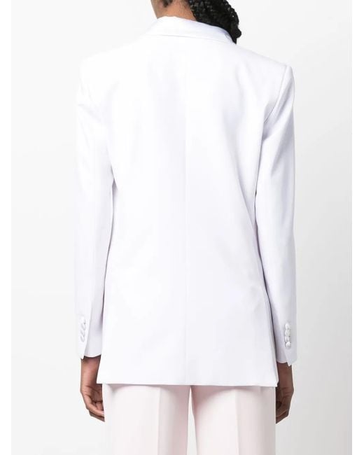 Philipp Plein White Box-Fit Blazer