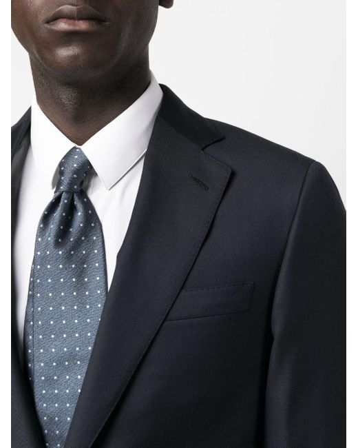 Veste boutonnée à détail de coutures Brioni pour homme en coloris Bleu |  Lyst