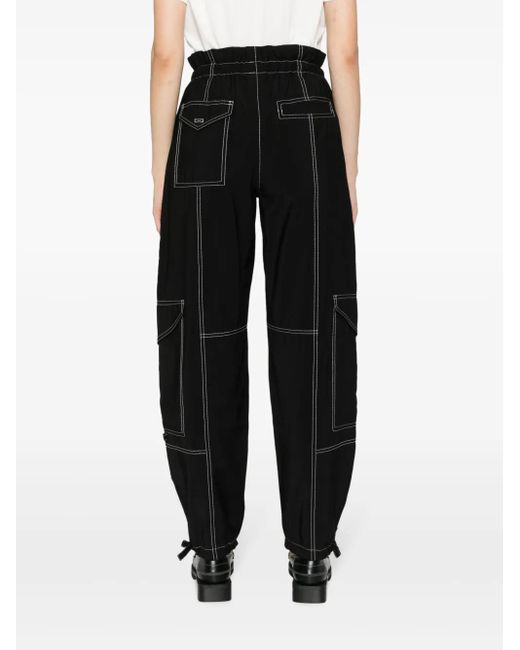 Ganni Black Cargo Pants