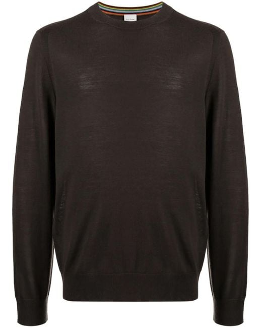 Paul Smith Black Sweater Crew Neck Clothing for men