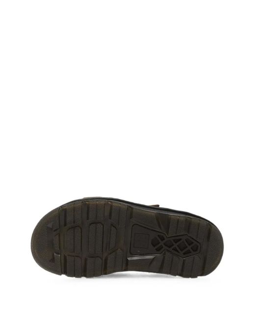 Dr. Martens White Zebzag Buckle-Fastening Sandals