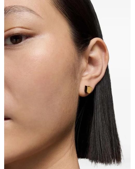 Tous Black 18K Tulip Onix Earrings