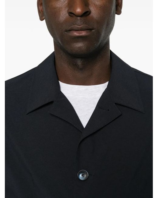 Herno Black Button-Up Blazer for men