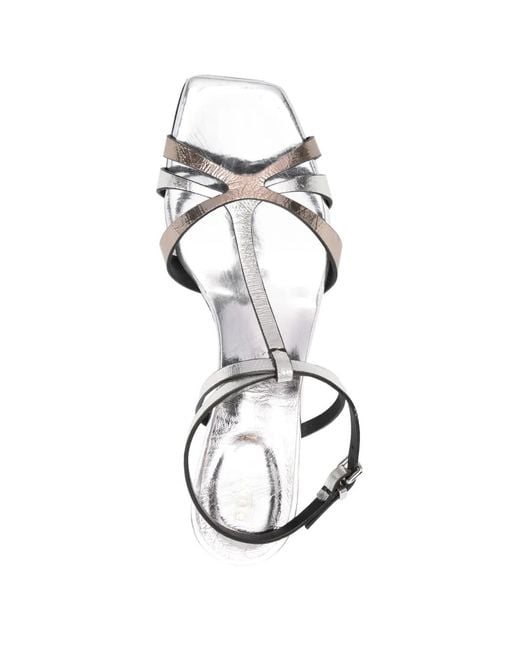 DONNARì White Leather Sandals
