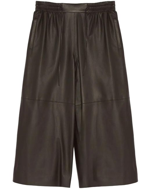Yves Salomon Gray Cacao Lamb Viscose Polytrephthal Pants