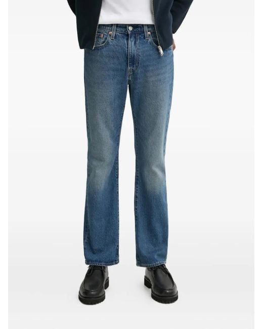 Levi's Blue 527 Five-Pocket Jeans for men