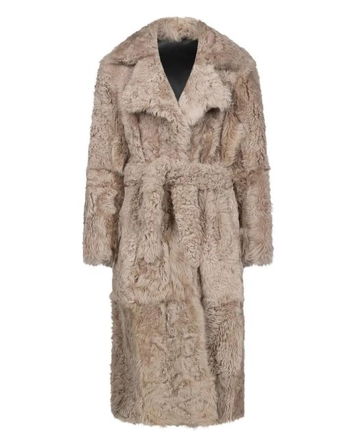 Ludovic de Saint Sernin Natural Shearling Coat