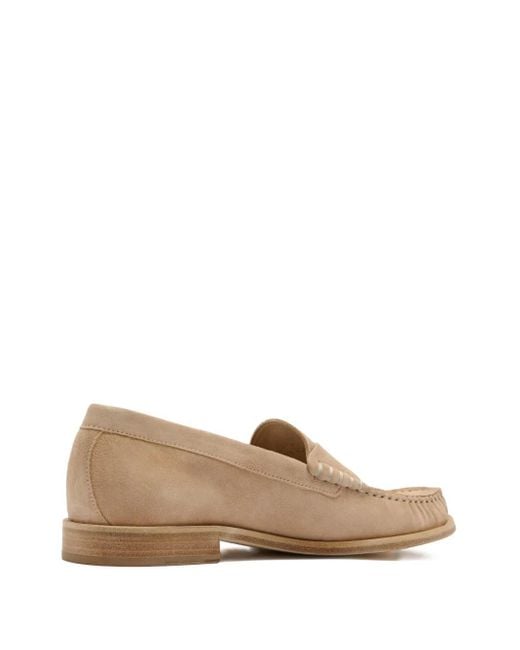 Stuart Weitzman Brown Suede Loafers