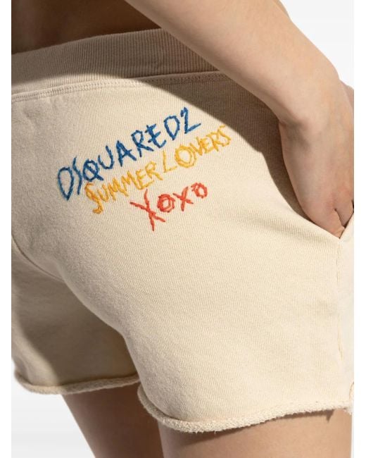 DSquared² Natural "Summer Lovers" Shorts