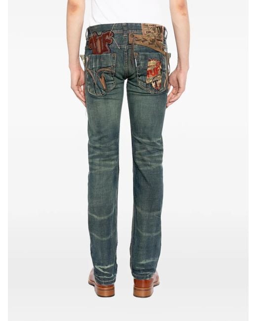 tough jeansmith Gray Jean À Effet Délavé for men