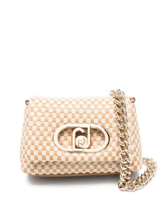 Liu Jo Natural Small Woven Lapuffy Bag