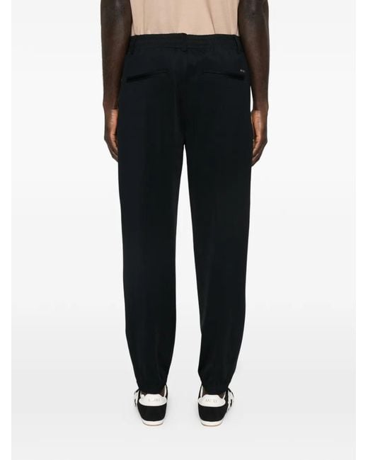 Emporio Armani Black Nylon Trousers for men