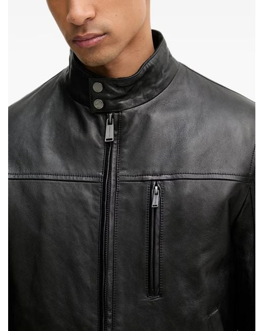 Trussardi Black Zip-Up Jacket for men
