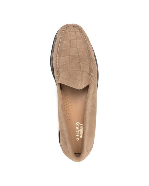 G.H.BASS Natural Weejuns Venetian Weave Loafers for men