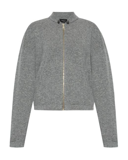 Fabiana Filippi Gray Wool Cardigan