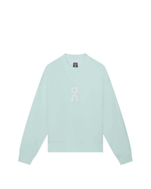 On Shoes Blue Club Crew Sweatshirt for men