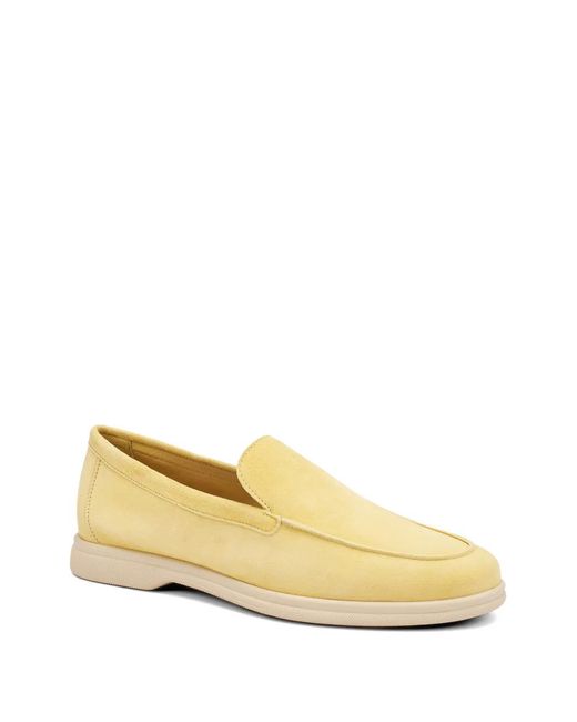 Frau Metallic Mocassins En Daim À Design Déstructuré