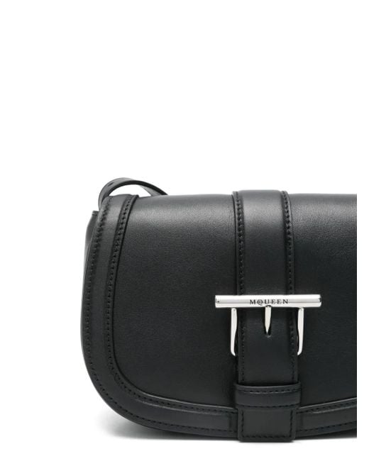 McQueen Tバー サッチェルバッグ ミニ ブラック | Lyst