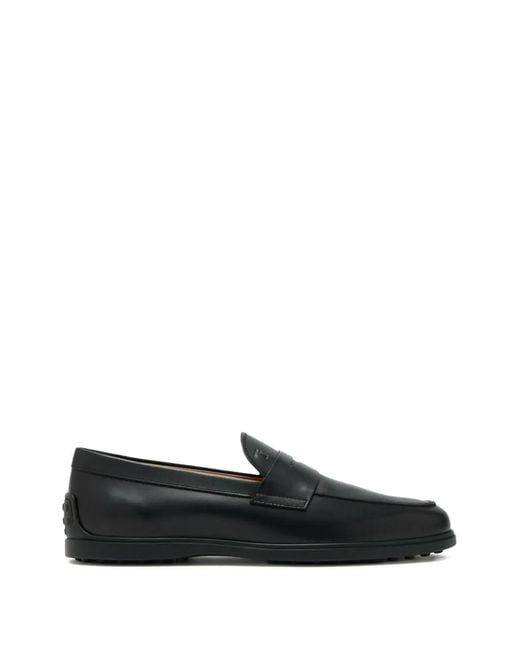 Tod's Black Penny-Slot Loafers for men