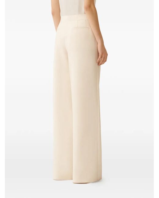 Fabiana Filippi White Pantalon À Fermeture Dissimulée