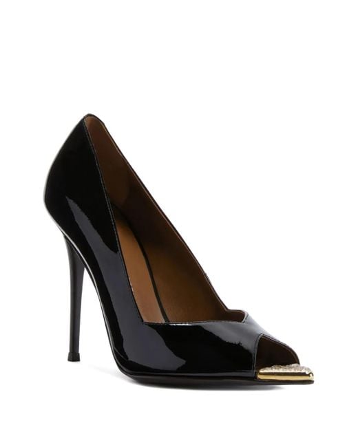 Giuseppe Zanotti Black 105Mm Intriigo Rhinestone Sandals