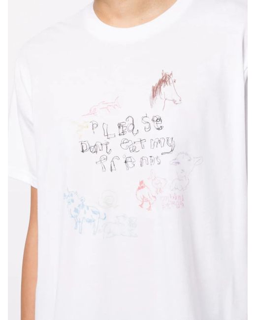 Collina Strada White T-Shirt Aus Bio-Baumwolle