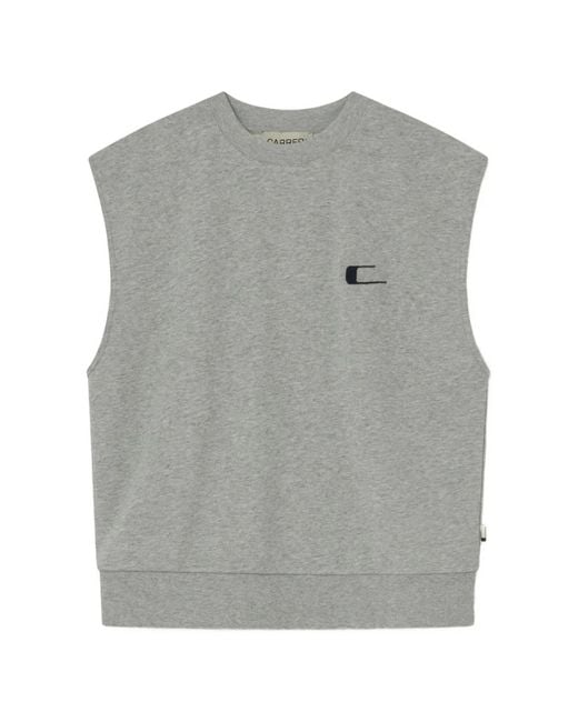 Carrera Gray Logo-Embroidery Vest for men