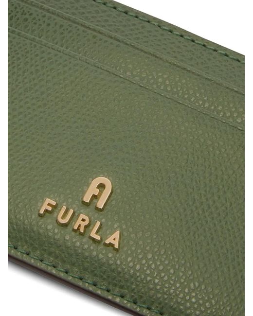 Furla Green Camelia Leather Card-Holder