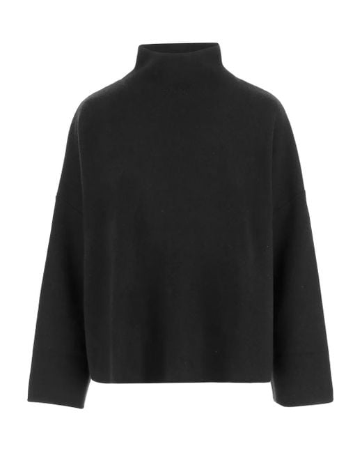 Maglione A Collo Alto A Maniche Lunghe di Allude in Black