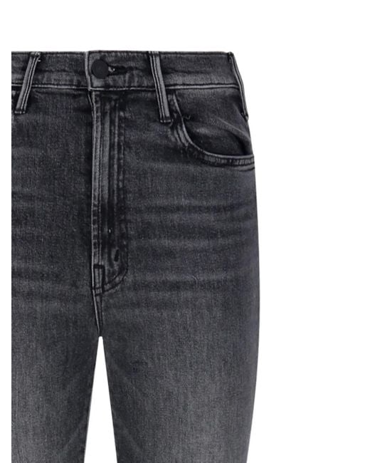Mother Gray The Hustler Flood High-Waisted Jeans