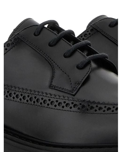 Hogan Black H704 Derbies for men