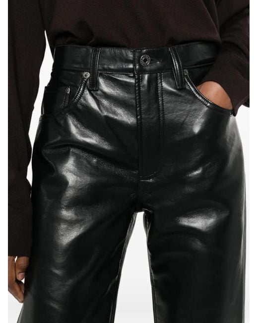 Pantalones Con Cinco Bolsillos Agolde de color Black