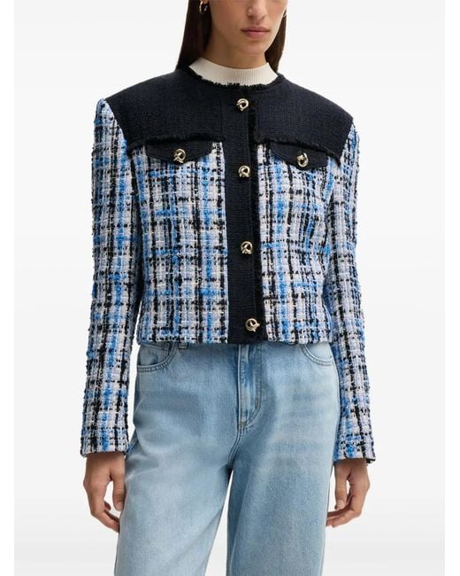Boss Blue Tweed Jacket