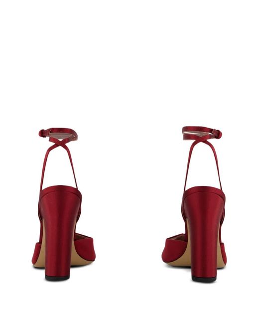 Sandalias Lara con tacón de 100 mm Paris Texas de color Red