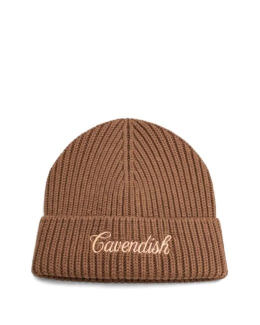 CAVENDISH® Brown Gerippte Beanie